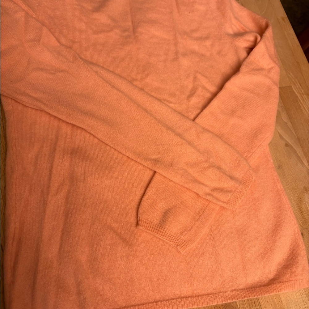 Lord & Taylor Peach Cashmere Sweater